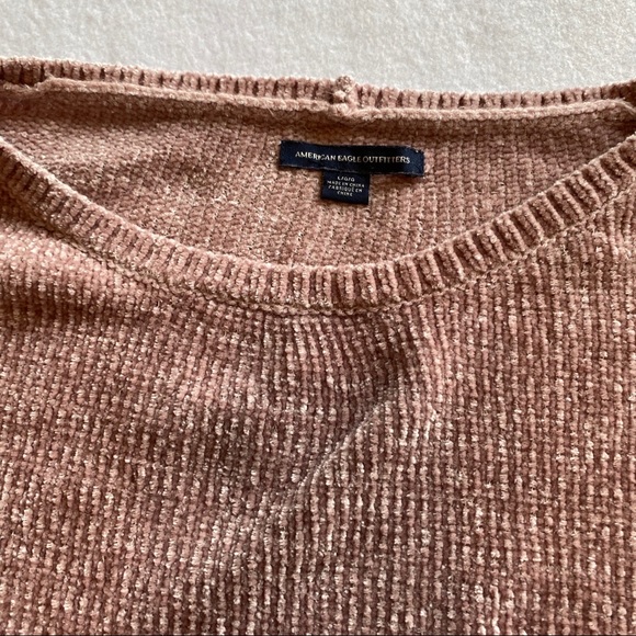 AE Cropped Sweater w/ Balloon Sleeves - Picture 3 of 4